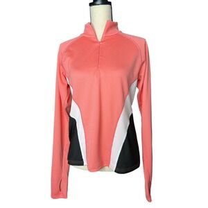 NordicTrack Women's Jacket in Orange w/Black and White Detail Size M